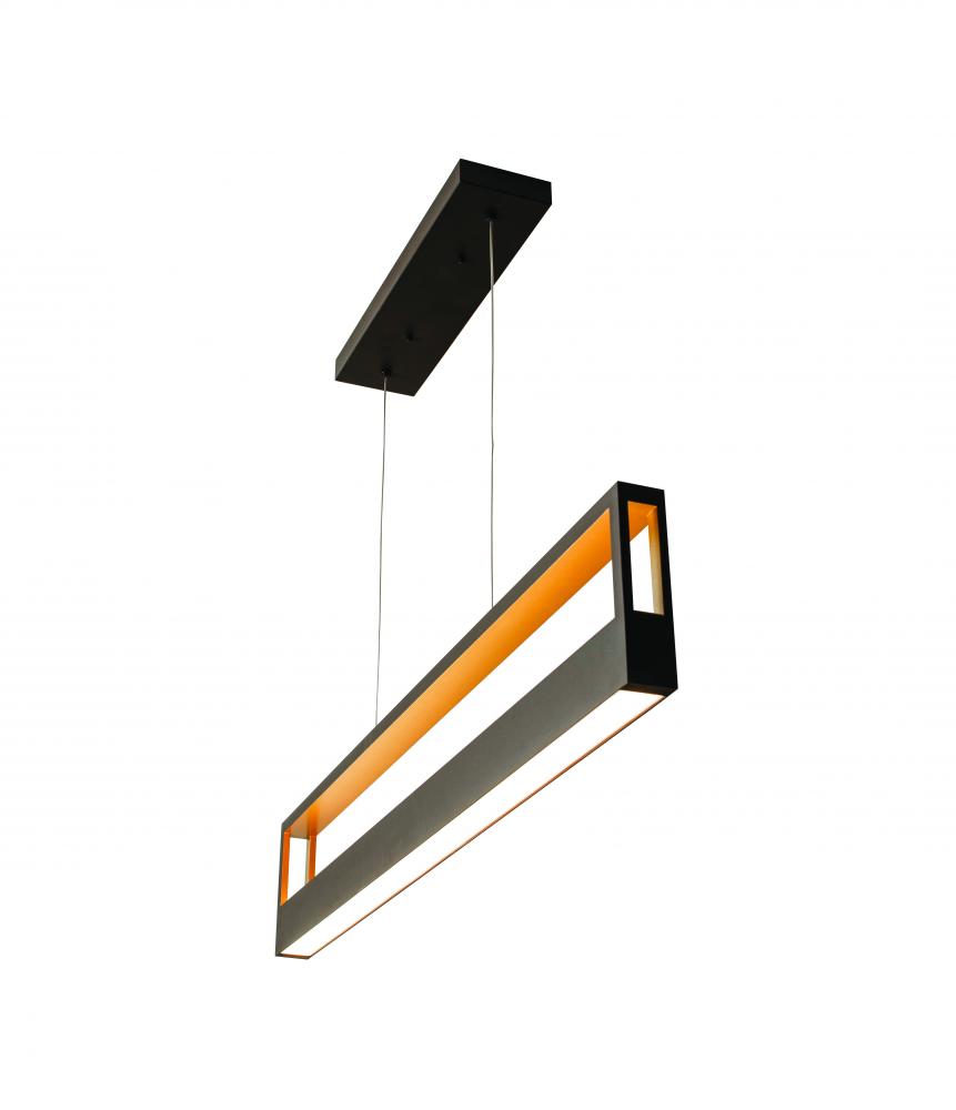 Echo Pendant - Black Finish - White Acrylic Shade