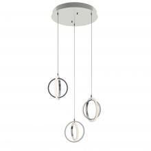 AFX Lighting, Inc. LCKP09L30D1SNRND3 - Lock 3 Light Round Pendant MB 120V,SN