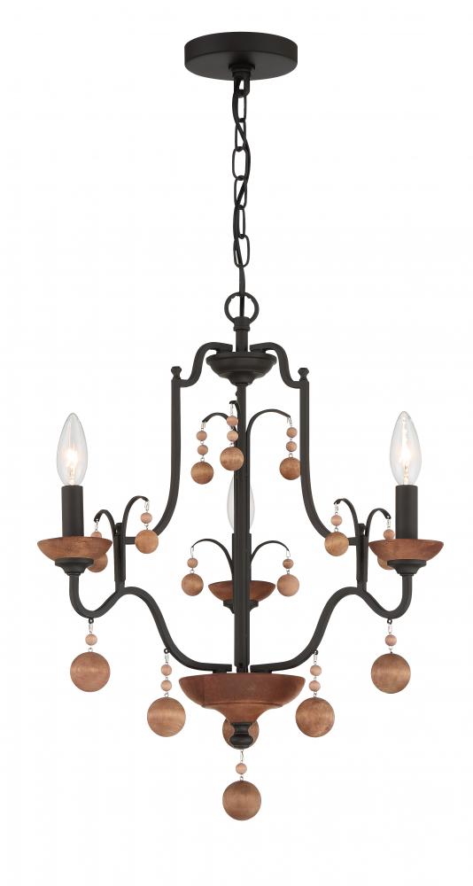 Colonial Charm - 3 Light Chandelier