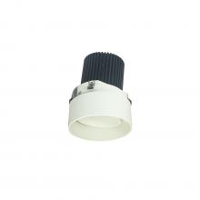 Nora NIO-2RTLA30QWW - 2" Iolite LED Round Trimless Adjustable, 10-Degree Optic, 800lm / 12W, 3000K, White Adjustable /