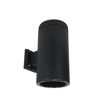 Nora NYLS3-6W1L235NC12BBB - 6" Sapphire III Wall Mount Black Cylinder, Black Reflector/Black Flange, 120-277; 0-10V Dimming,