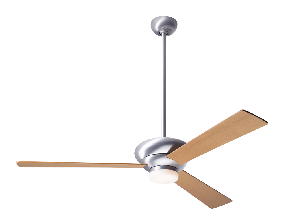 Altus Fan; Brushed Aluminum Finish; 52" Maple Blades; 17W LED; Fan Speed and Light Control (3-wi