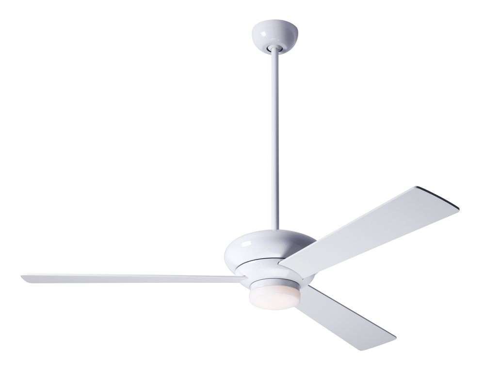 Altus Fan; Gloss White Finish; 42" Aluminum Blades; 17W LED; Fan Speed and Light Control (3-wire