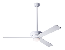 Modern Fan Co. ALT-GW-42-BK-271-002 - Altus Fan; Gloss White Finish; 42" Black Blades; 17W LED; Fan Speed and Light Control (3-wire)