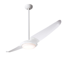 Modern Fan Co. IC2-GW-56-NK-570-WC - IC/Air (2 Blade ) Fan; Gloss White Finish; 56" Nickel Blades; 20W LED; Wall Control