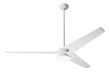 Modern Fan Co. TOR-GW-62-WH-272-004 - Torsion Fan; Gloss White Finish; 62" White Blades; 20W LED; Fan Speed and Light Control (2-wire)