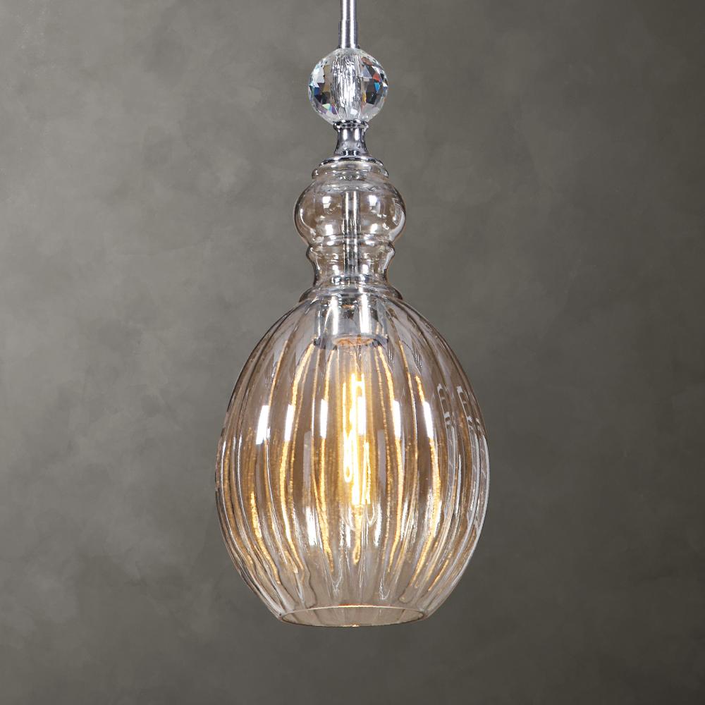 Uttermost Gigi 1 Light Glass Mini Pendant