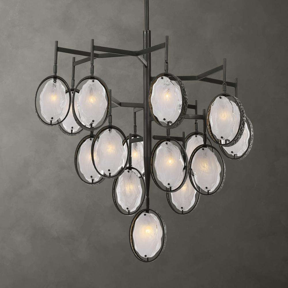 Uttermost Maxin 15 Light Large Bronze Chandelier