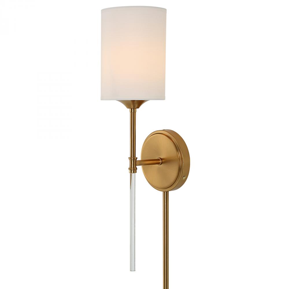 Awyr 1 Light Brass Sconce