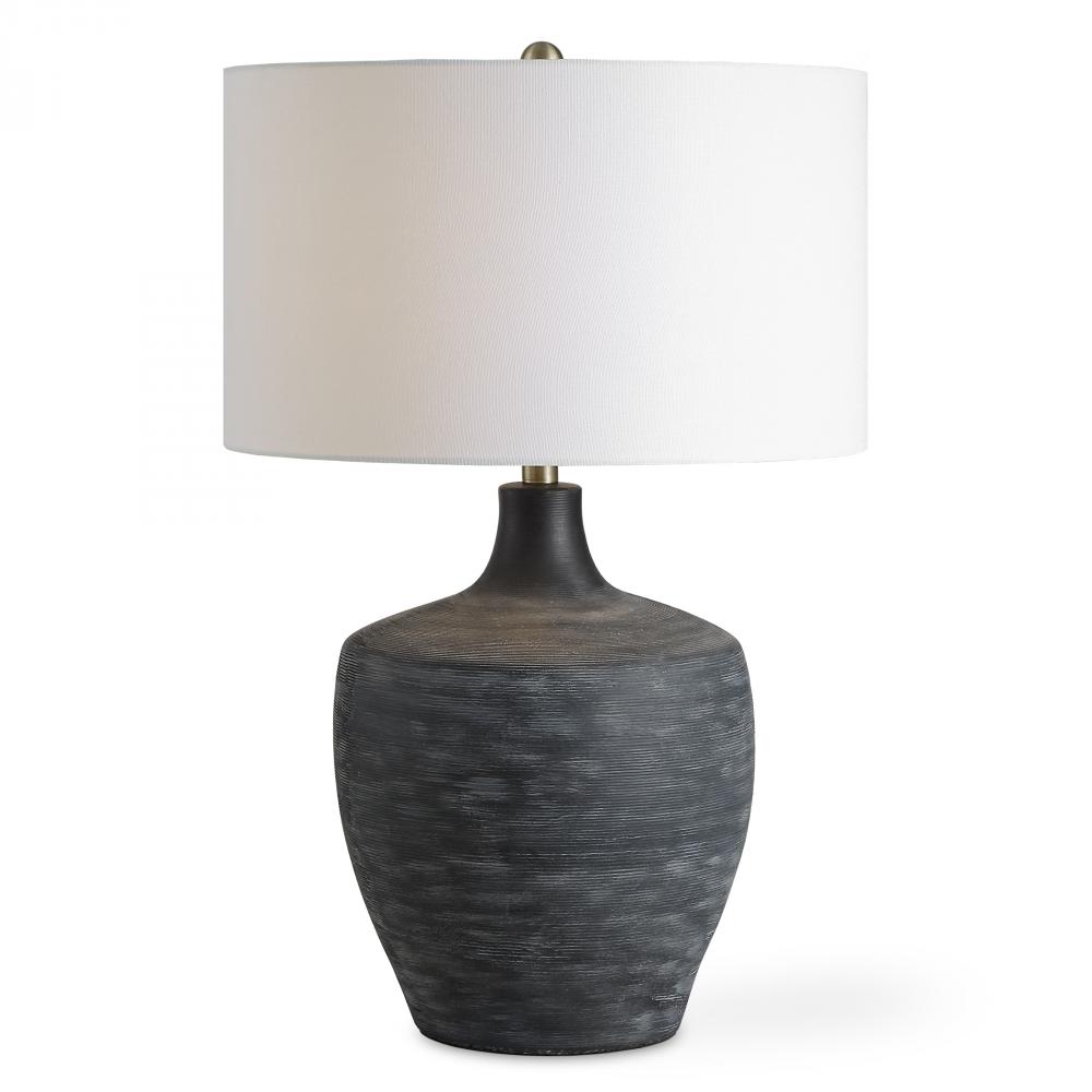 Uttermost Graphite Ribbed Table Lamp