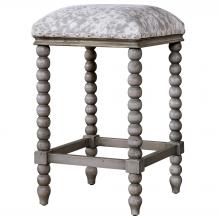 Uttermost 23569 - Uttermost Estes Faux Cow Hide Counter Stool