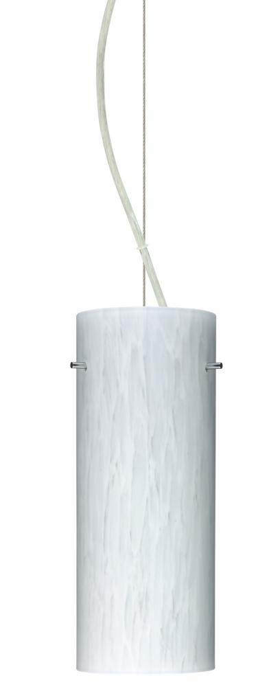 Besa Stilo 10 Cable Pendant Carrera Satin Nickel 1x100W Medium Base