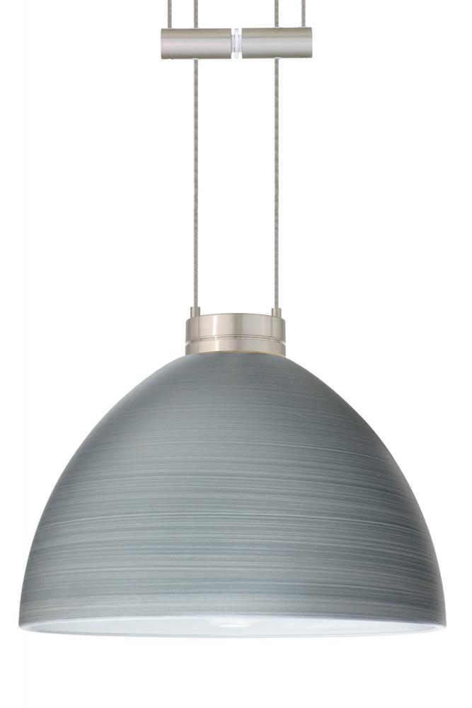 Besa Pendant Brella Satin Nickel Titan 1x50W Halogen