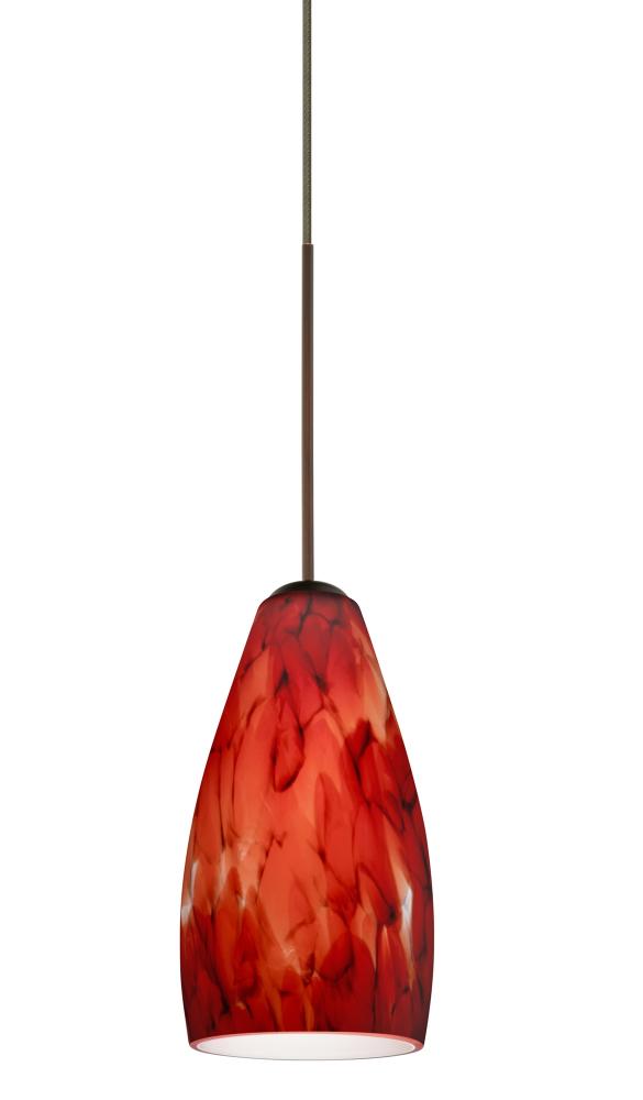 Besa Pendant Karli Bronze Garnet 1x5W LED