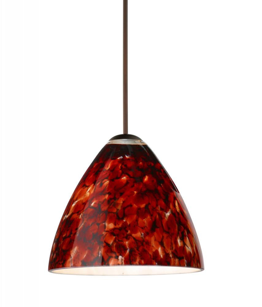 Besa Pendant Mia Bronze Garnet 1x5W LED