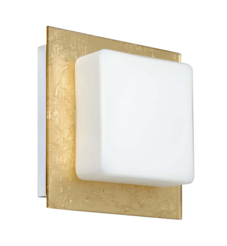 Besa Wall Alex Chrome Opal/Gold Foil 1x50W G9