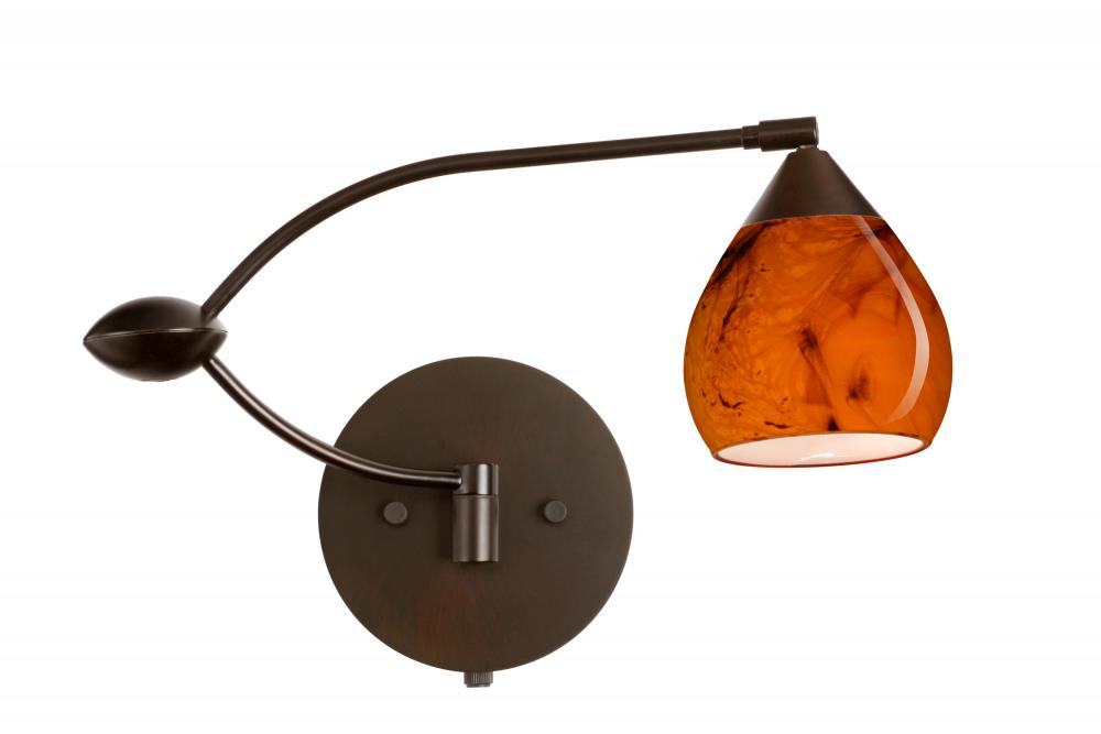 Besa Wall Tay Tay Bronze Habanero 1x50W Halogen Gy6.35