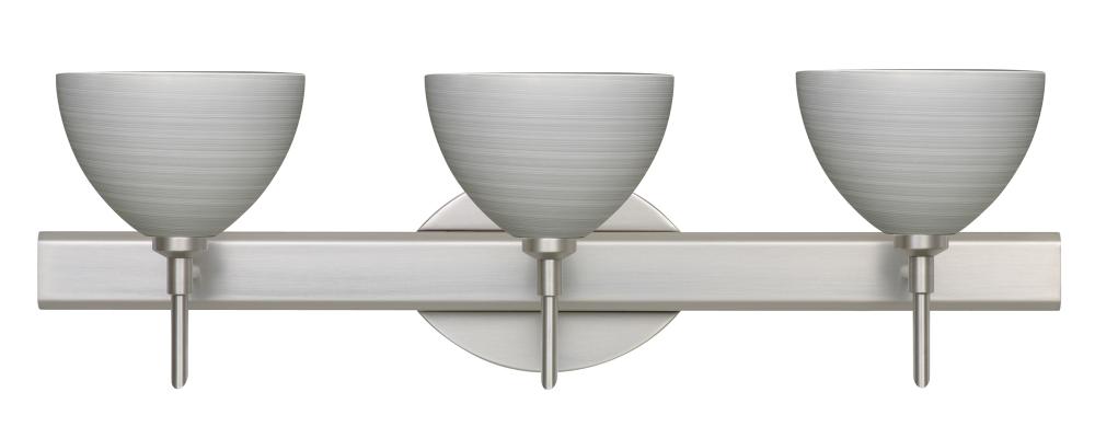 Besa Wall Brella Satin Nickel Titan 3x40W G9