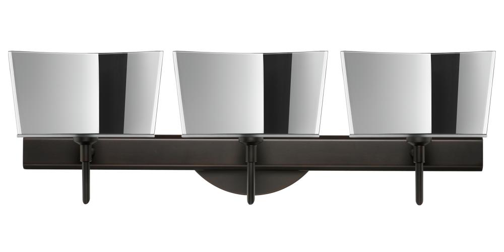 Besa Groove Wall 3SW Mirror-Frost Bronze 3x40W G9