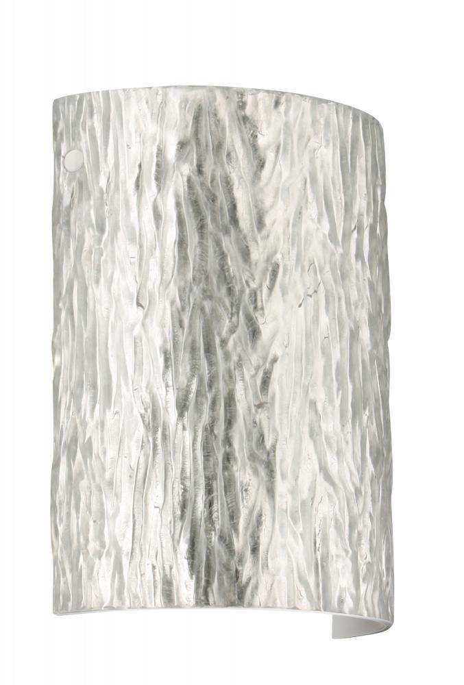 Besa Wall Tamburo Stone White Stone Silver Foil 1x75W Medium Base