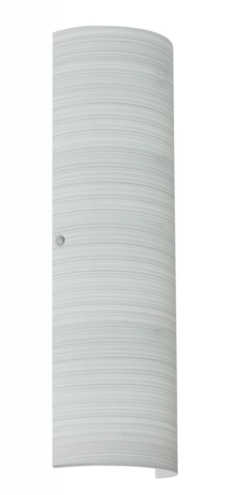 Besa Torre 22 LED Wall Chalk Satin Nickel 2x11W LED