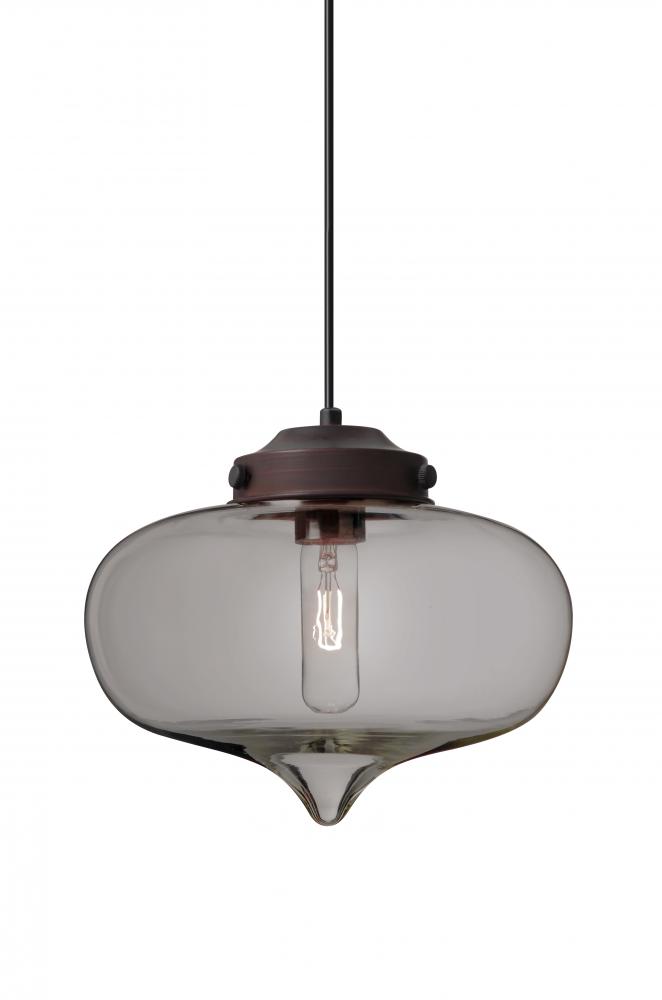 Besa Mira Pendant For Multiport Canopy Bronze Smoke 1x60W T10