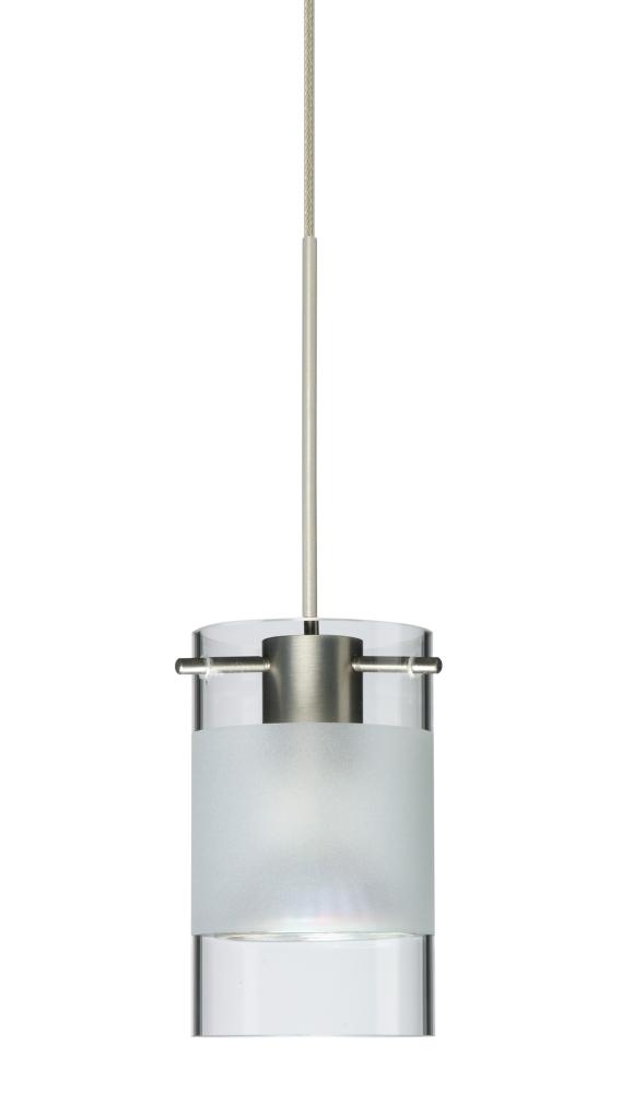 Besa Scope Pendant Rxp Clear/Frost Satin Nickel 1x5W LED Mr16