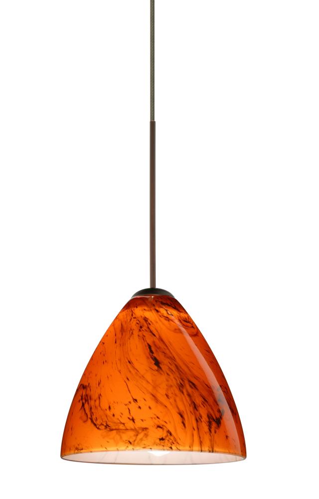 Besa Pendant For Multport Canopy Mia Bronze Habanero 1x5W LED