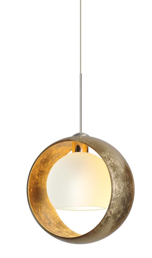 Besa Pendant For Multiport Canopy Pogo Satin Nickel Gold/Inner Gold 1x35W Halogen