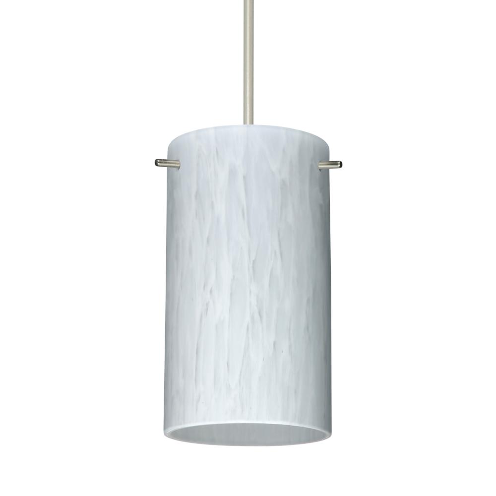 Besa Stilo 7 Pendant Carrera Satin Nickel 1x5W LED, 15Ft. Cord