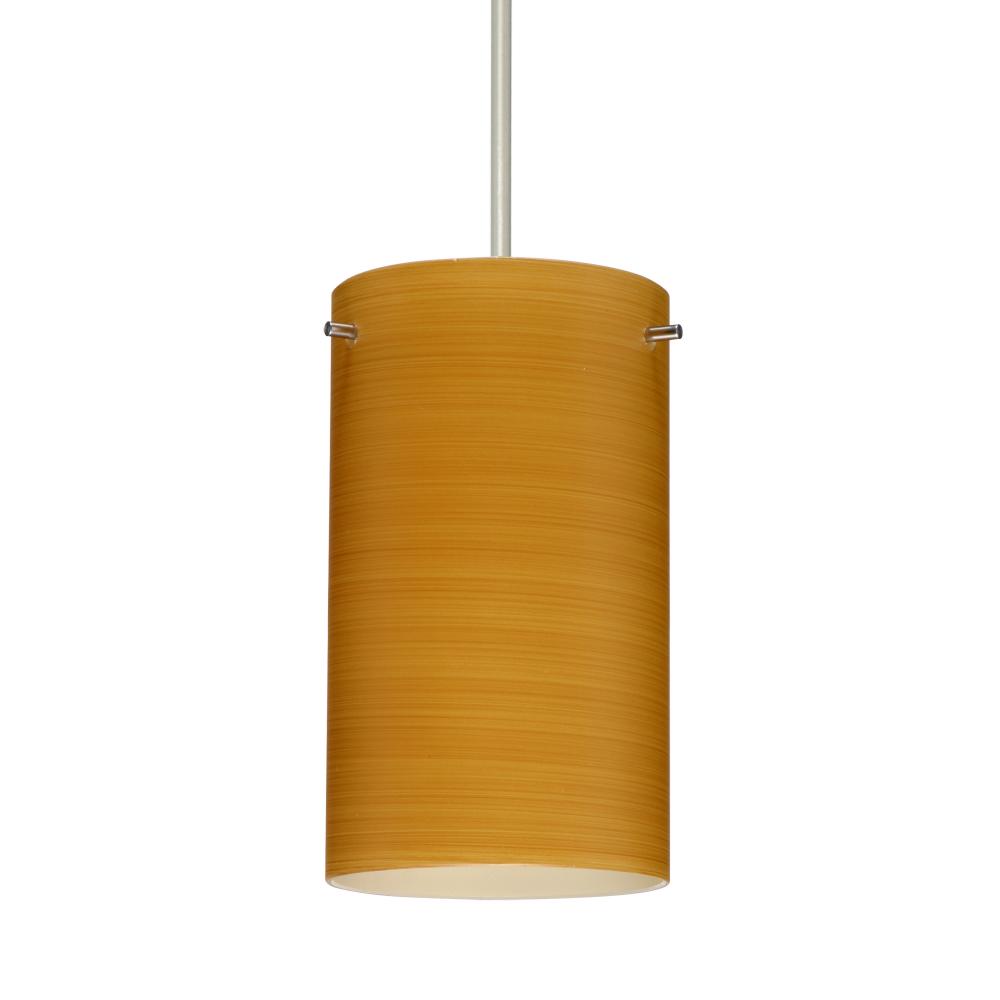 Besa Stilo 7 Pendant Oak Satin Nickel 1x5W LED, 15Ft. Cord