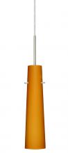 Besa Lighting 1BC-567480-SN - Besa Camino Pendant Satin Nickel Amber Matte 1x40W Halogen