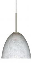 Besa Lighting 1BC-757219-MED-SN - Besa Sasha Pendant Satin Nickel Carrera 1x50W B10 Med