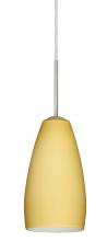 Besa Lighting 1BT-1509VM-LED-SN - Besa Chrissy Pendant Satin Nickel Vanilla Matte 1x9W LED