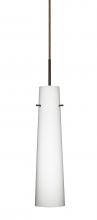 Besa Lighting 1BT-567407-LED-BR - Besa Camino Pendant Bronze Opal Matte 1x5W LED