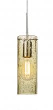 Besa Lighting 1JC-JUNI10GD-EDIL-SN - Besa, Juni 10 Cord Pendant, Gold Bubble, Satin Nickel, 1x4W LED Filament