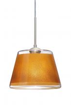 Besa Lighting 1JC-PIC9GD-LED-SN - Besa Pendant Pica 9 Satin Nickel Gold Sand 1x9W LED