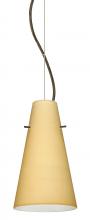 Besa Lighting 1KX-4124VM-LED-BR - Besa Cierro LED Cable Pendant Vanilla Matte Bronze 1x9W LED