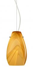 Besa Lighting 1KX-4126HN-LED-SN - Besa Pera 9 LED Pendant Honey Satin Nickel 1x9W LED