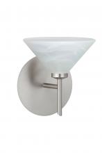 Besa Lighting 1SW-117652-SN - Besa Wall Kona Satin Nickel Marble 1x40W G9