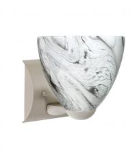 Besa Lighting 1WZ-7572MG-SN - Besa Wall Sasha Satin Nickel Marble Grigio 1x75W Medium Base