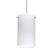 Besa Lighting 1XC-4404KR-SN-277 - Besa Stilo 7 Pendant Satin Nickel Chalk 1x50W Halogen, 277V