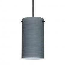 Besa Lighting 1XC-4404TN-BK-L - Besa Stilo 7 Pendant Black Titan 1x50W Halogen, 15Ft. Cord