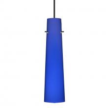 Besa Lighting 1XC-5674CM-LED-BK - Besa Camino Pendant Black Cobalt Blue Matte 1x50W Halogen