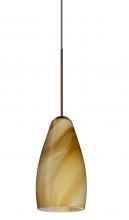 Besa Lighting 1XC-7198HN-LED-BR - Besa Pendant Karli Bronze Honey 1x5W LED