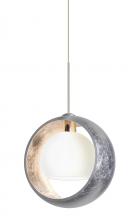 Besa Lighting 1XT-4293SS-SN - Besa Pendant Pogo Satin Nickel Silver/Inner Silver 1x35W Halogen