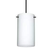 Besa Lighting 1XT-440407-BK-277 - Besa Stilo 7 Pendant Black Opal Matte 1x50W Halogen, 277V