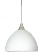 Besa Lighting 1XT-467907-SN - Besa Pendant Brella Satin Nickel White 1x50W Halogen