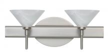 Besa Lighting 2SW-117652-SN - Besa Wall Kona Satin Nickel Marble 2x40W G9