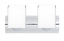 Besa Lighting 2WZ-449807-LED-CR - Besa Wall Rise Chrome Opal Matte 2x9W LED